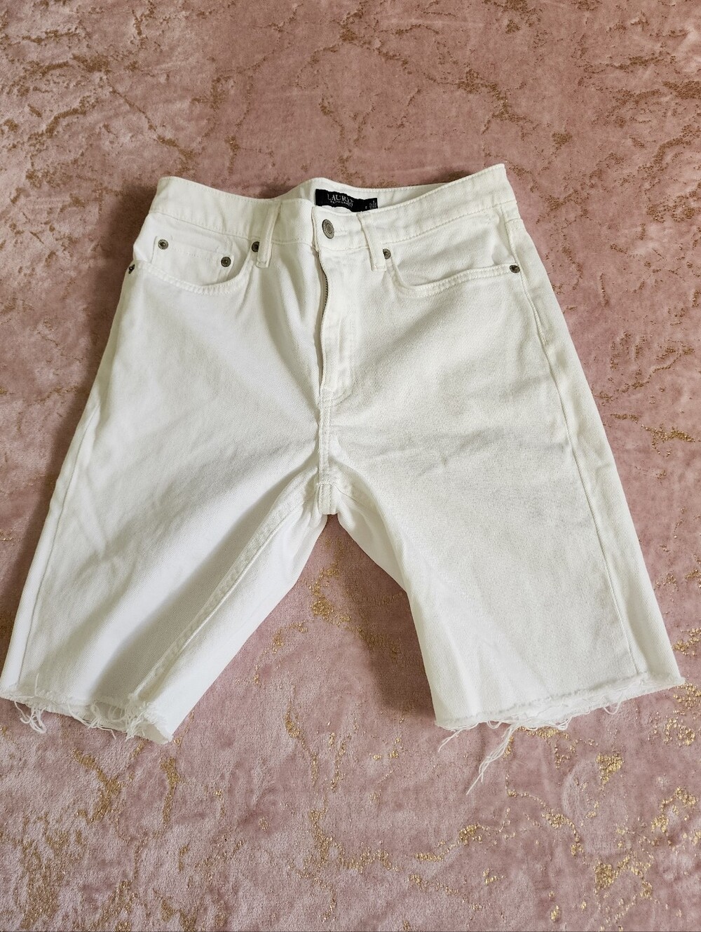 LAUREN RALPH LAUREN | White Denim Jean Shorts